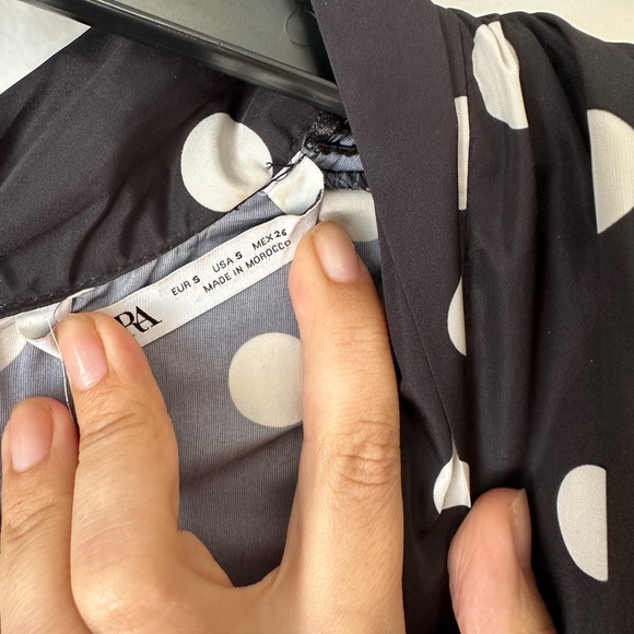 Zara jumpsuit polka dot short size S excellent condition - Picture 6 of 6